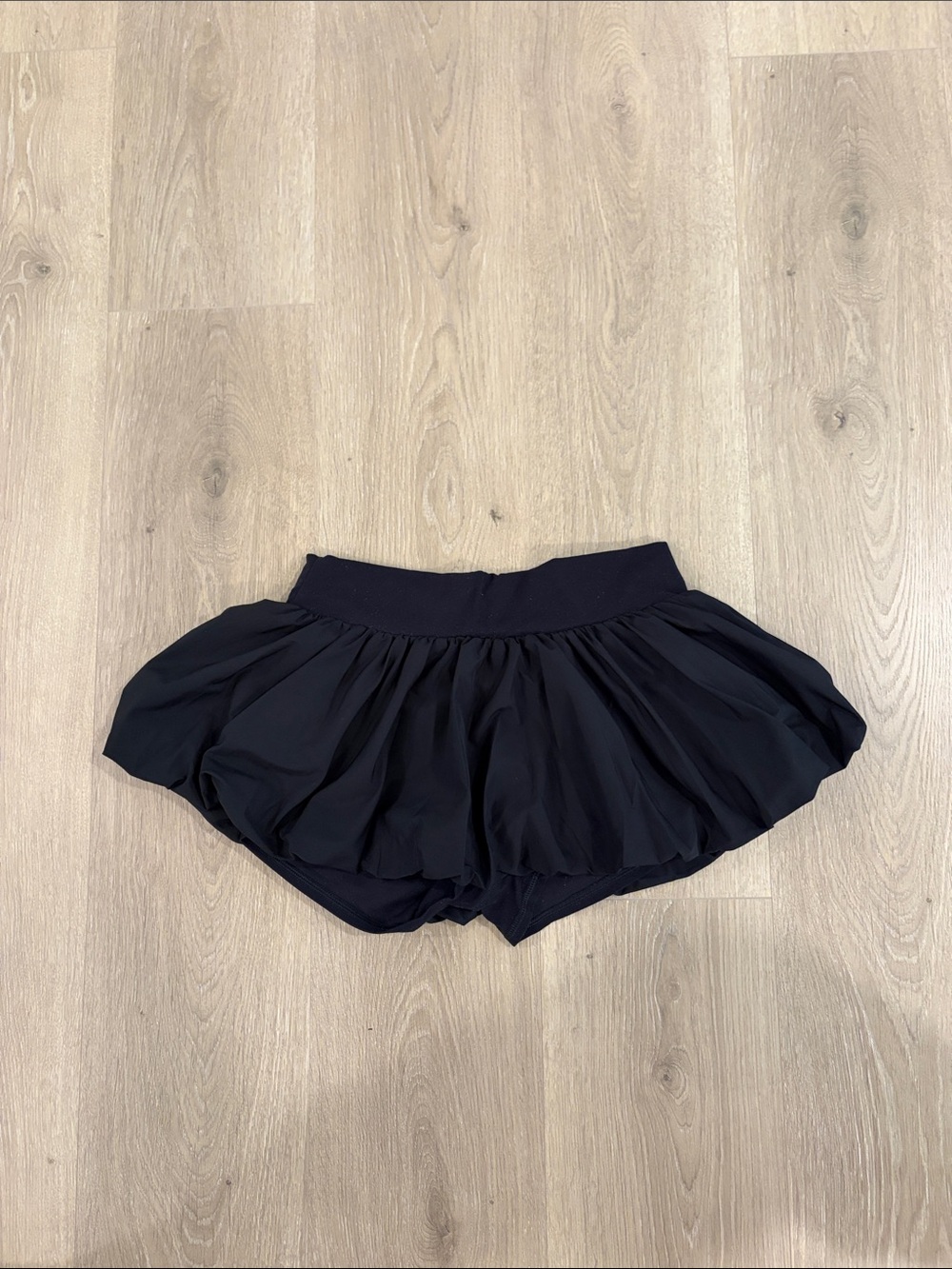 FP Movement by Free People Black Ruffle Skort Shorts